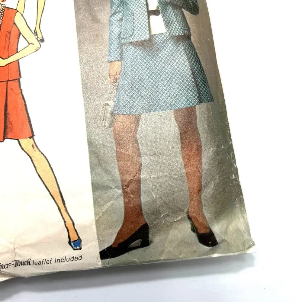 Simplicity‎ Vintage 1970's Pattern #8690 Misses Jacket/Skirt/Blouse Size 14